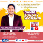 Sunday Worship Service 10-JAN-2021