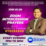Zoom Intercession prayers – Hyd