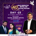 Grace Generation church, day- 23 of 40days fasting prayers, 13/06/21