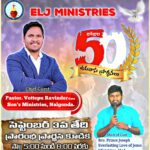 Ministering at ELJ Ministries, Hyderabad.